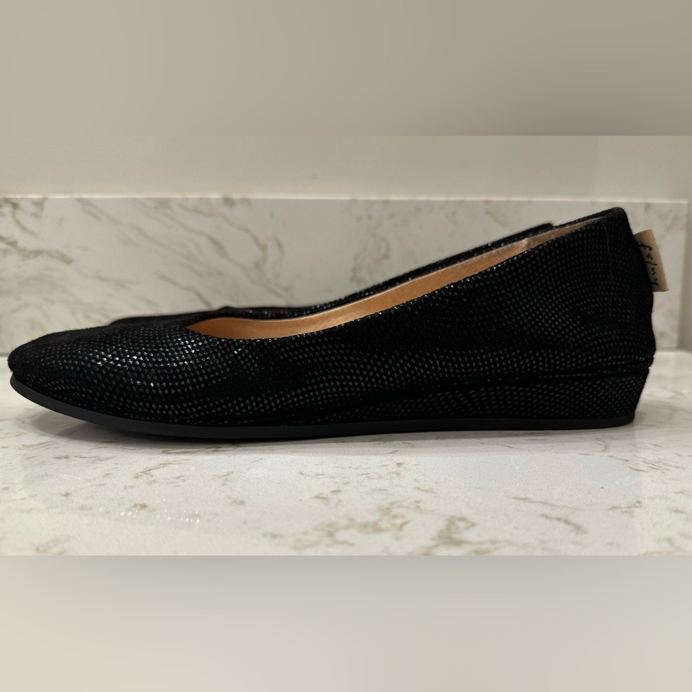 French Sole fs/ny Handmade in Italy Zeppa Black Wave 8.5 - Picture 7 of 11